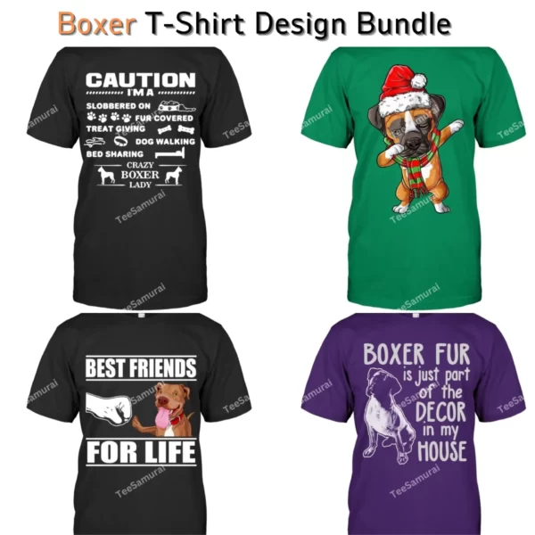 Boxer T-Shirt Design Bundle Image-2