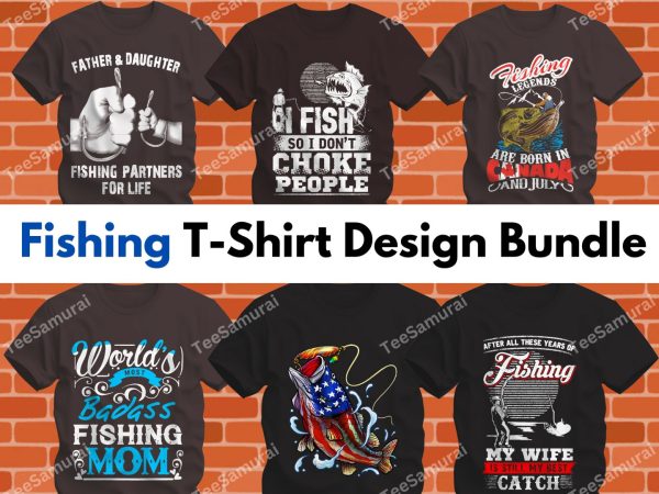 Fishing T-Shirt Design Bundle image 3