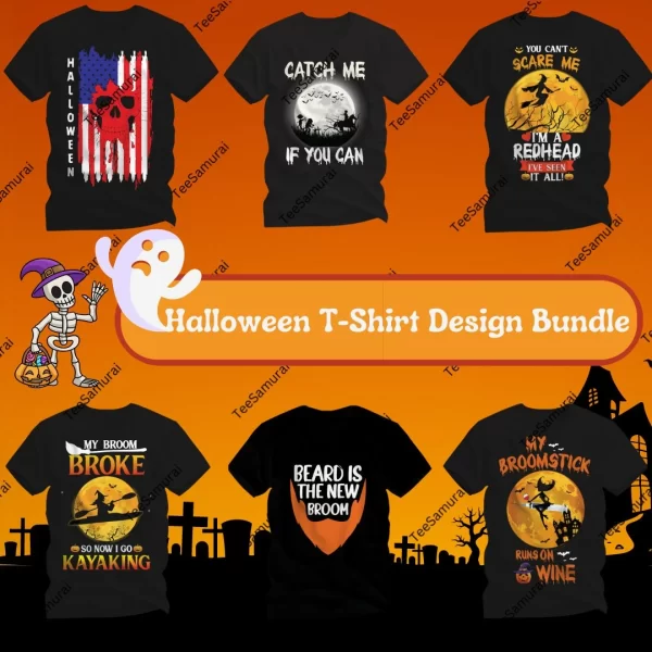 Halloween T-Shirt Design Bundle Feature Image -2