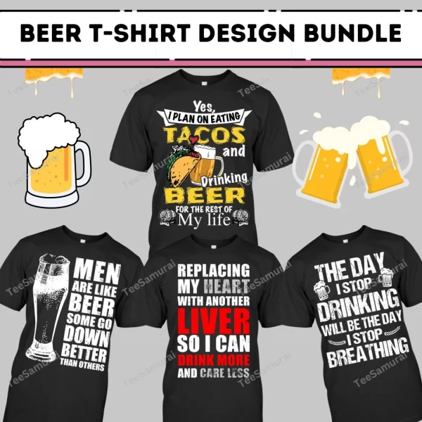 Beer T-Shirt Design Bundle feature image (2)