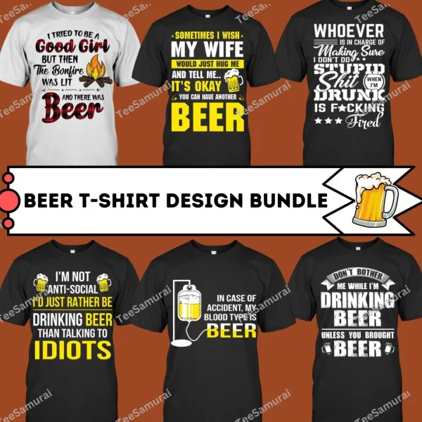 Beer T-Shirt Design Bundle feature image (3)
