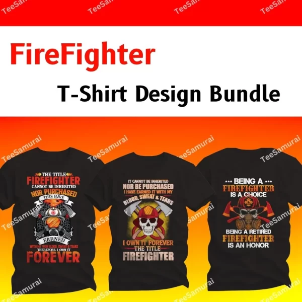 FireFIghter T-Shirt Design Featured Image- 2