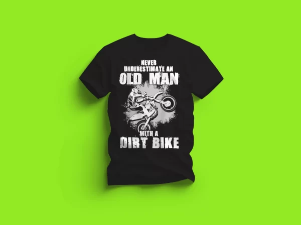 old man with dirt bike