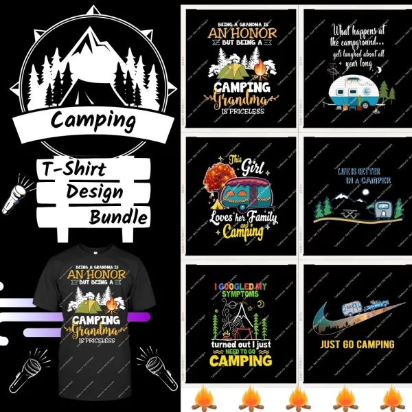 Camping T-Shirt Designs (1)