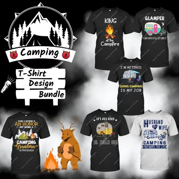 Camping T-Shirt Designs (2)