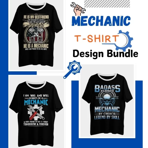 Mechanic T Shirt design Image 1