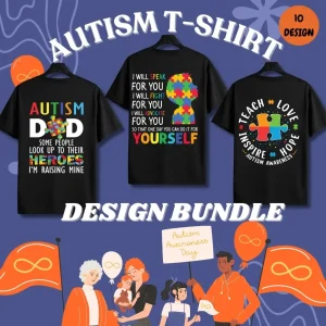 Autism T- Shirt Design Bundle