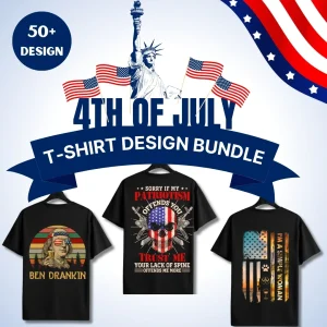 4th July T-Shirt Design Bundle