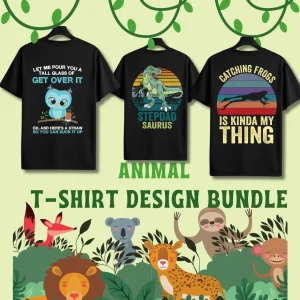 Animal t-shirt Design Bundle
