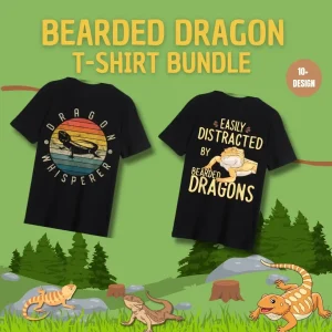 Bearded Dragon T-Shirt Design Bundle