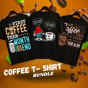 Coffee T- Shirt design Bundle