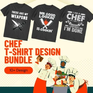 Chef T-shirt Design Bundle