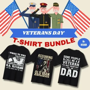 Veteran Day T-Shirt Design Bundle!